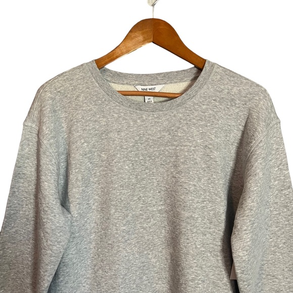 NWT! Nine West light grey sweater dress. Size medium - Picture 2 of 11